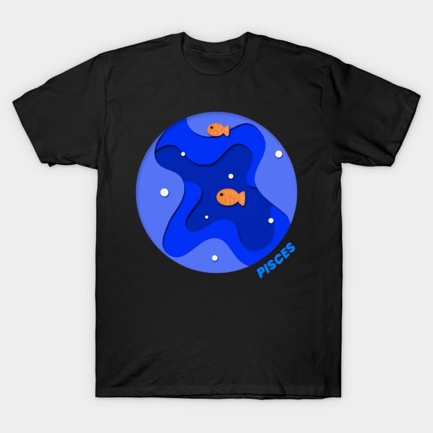 Pisces Zodiac Enthusiast?Have a Pisces Design. T-Shirt by MoodsFree